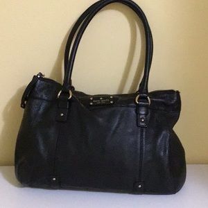 Black leather Kate Spade handbag